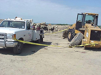 Photo Showing Accident Scene Described in Paragraph Above